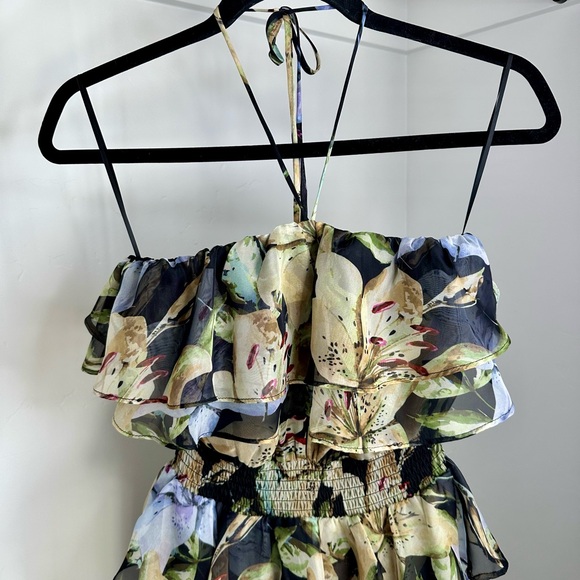 Astr Multicolor Floral Ruffle Maxi Dress - Picture 4 of 11